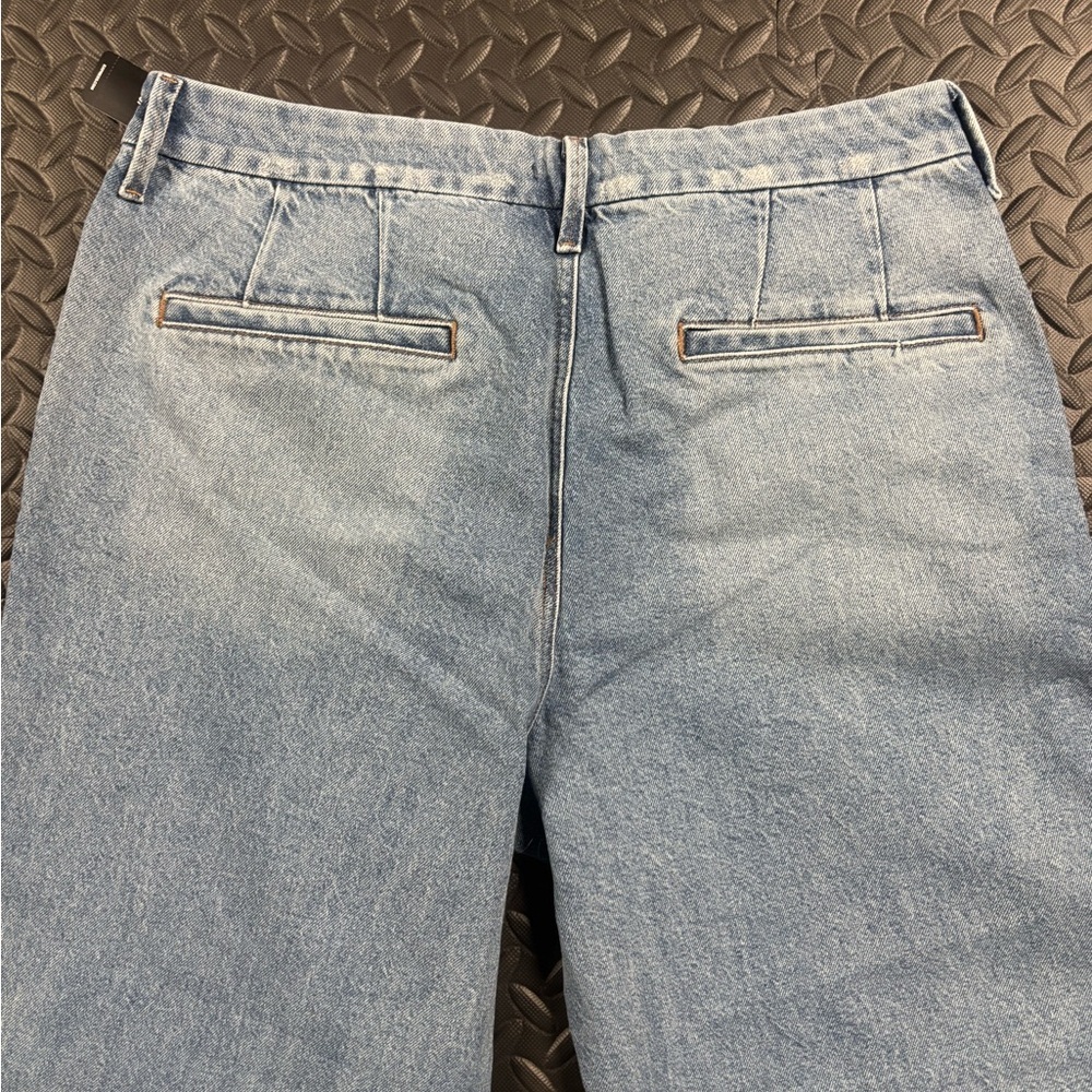 NWT Express Wide Leg High Rise Jeans Size 14S Stretch Denim - Picture 12 of 12